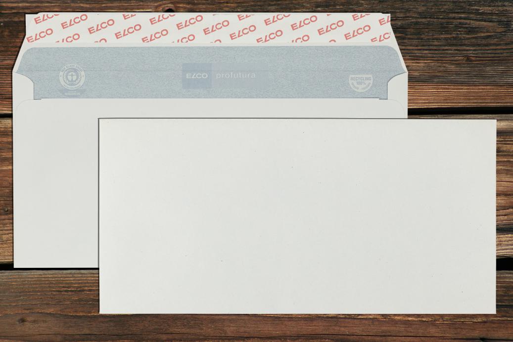 Briefhüllen C6/5 114x229 mm Haftklebend Recycling Naturweiß 100 g/qm